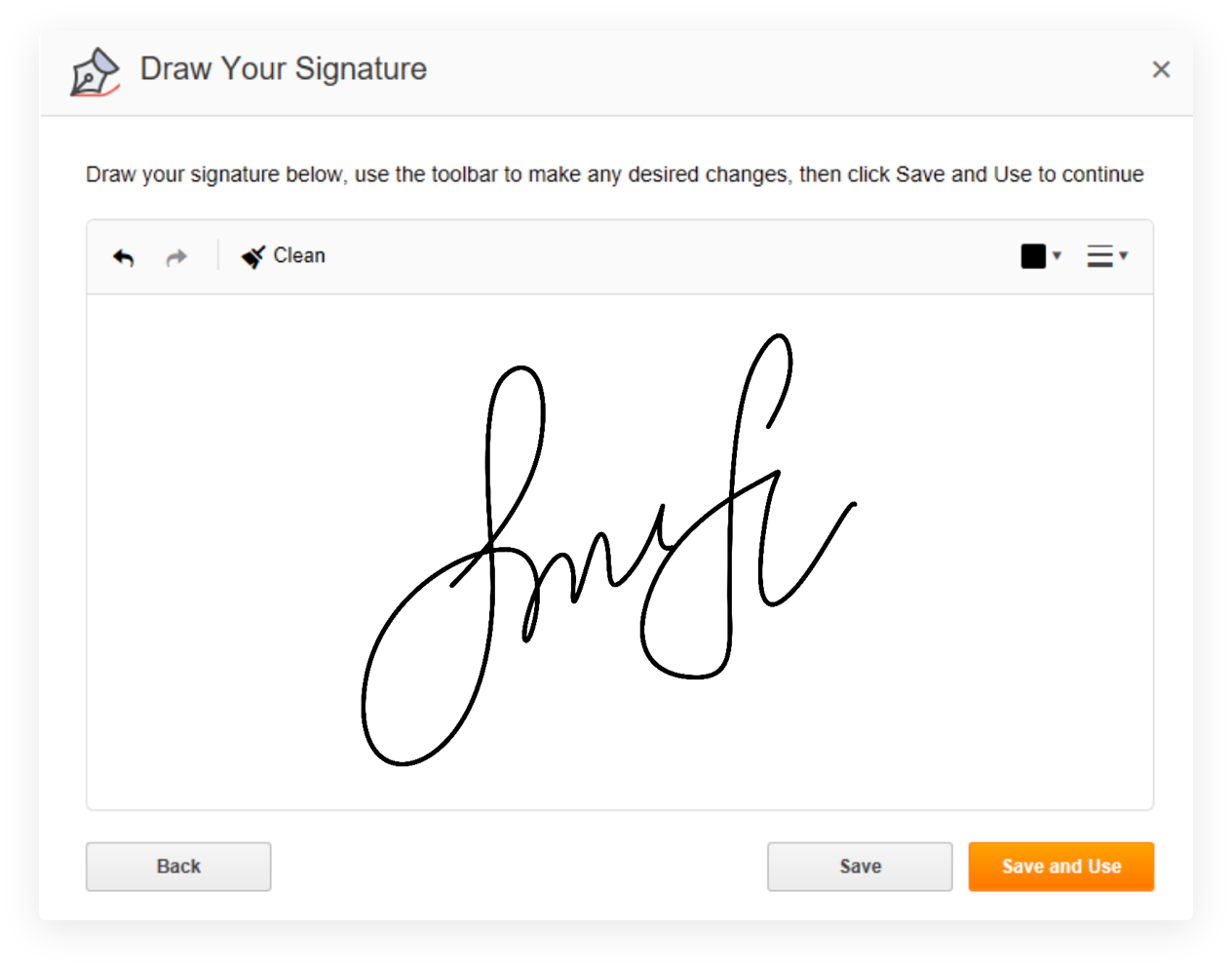 Draw your signature in airSlate