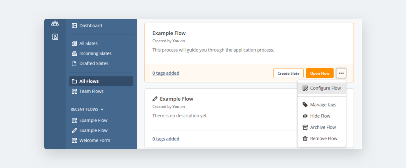 How to edit a Flow in airSlate
