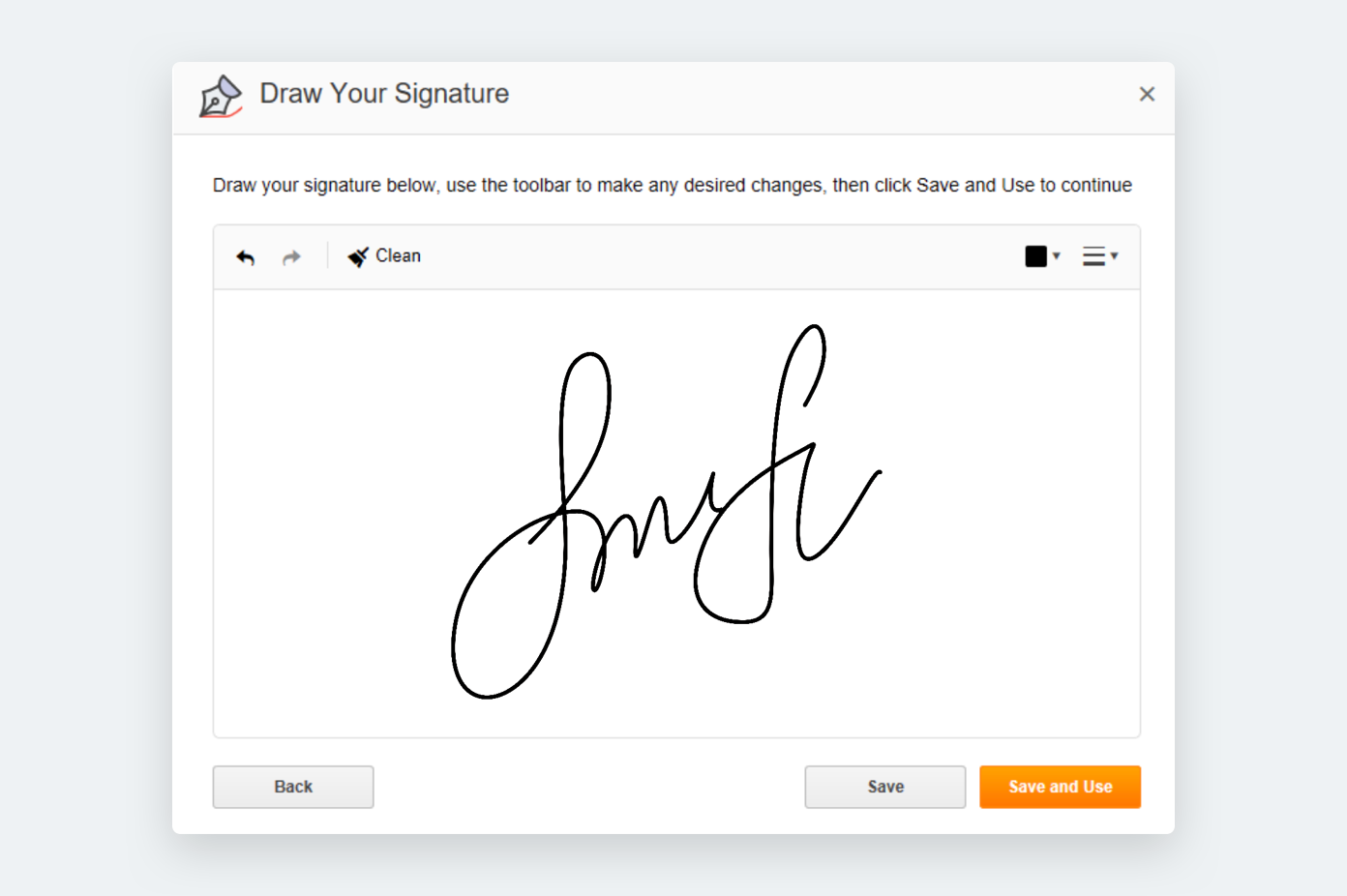 Draw your signature in airSlate