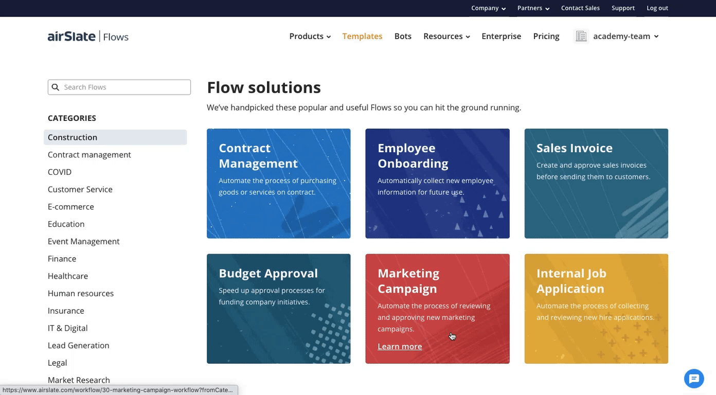 airSlate Flow library