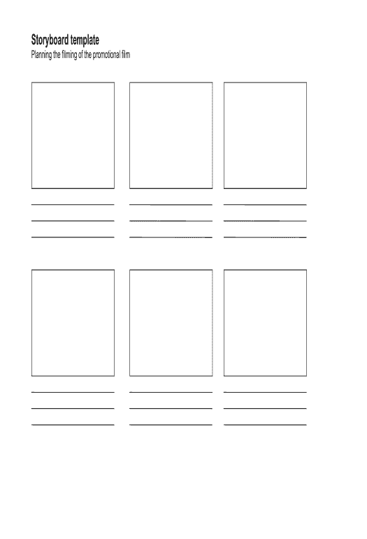 Export storyboard template