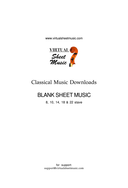 Automate blank sheet music to type on
