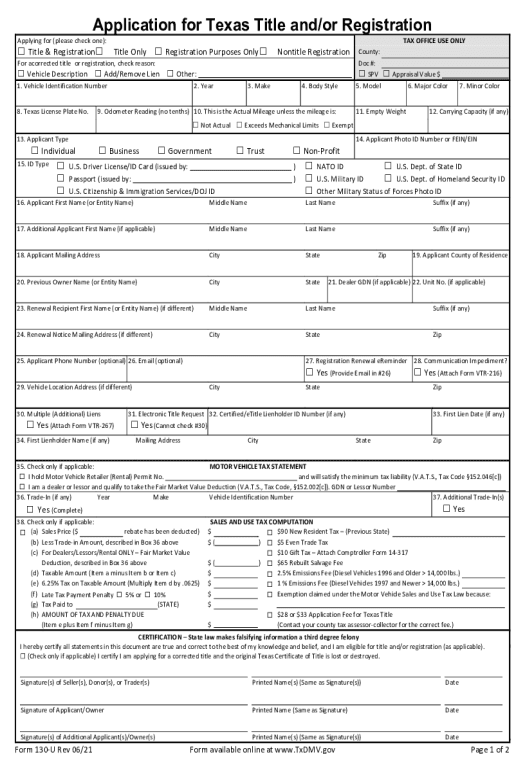Incorporate form 130 u texas title application Post-finish Document Bot