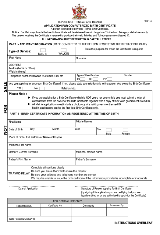 Interface online polymer birth certificate trinidad