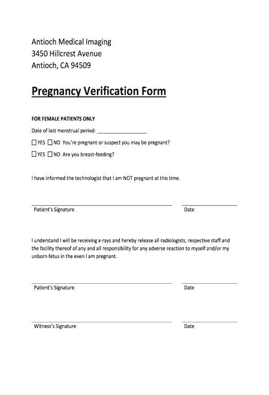 Arrange Proof Of Pregnancy Form From DOCtor In Microsoft Dynamics ...