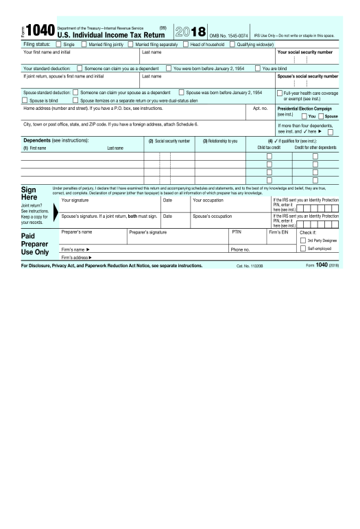 Archive 2017 form 1040