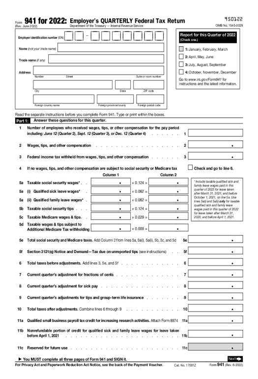 Systematize form 941