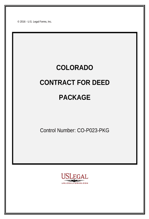 Synchronize Contract for Deed Package - Colorado Pre-fill from MySQL Bot