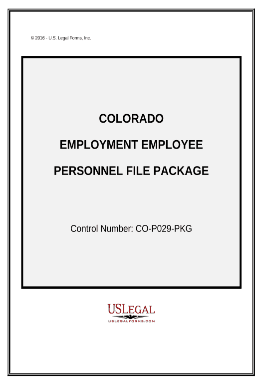 Pre-fill Employment Employee Personnel File Package - Colorado Invoke Salesforce Process Bot