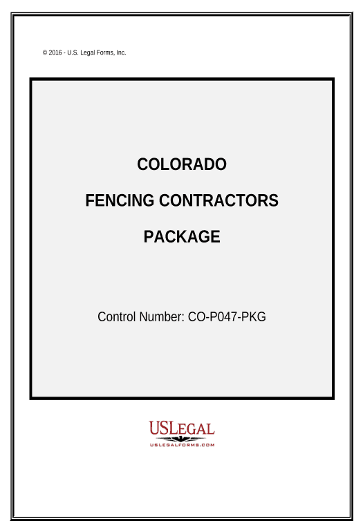 Extract Fencing Contractor Package - Colorado