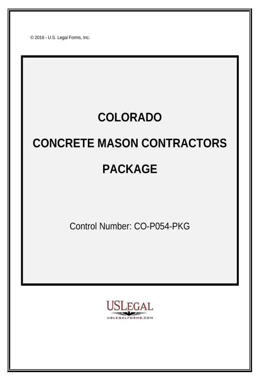 Incorporate Concrete Mason Contractor Package - Colorado Export to MySQL Bot