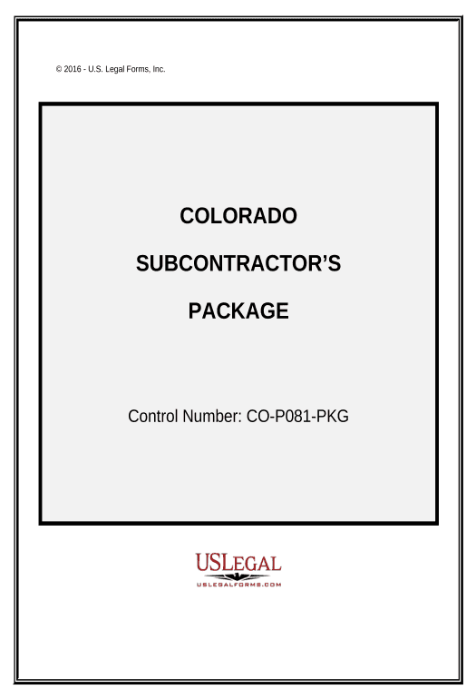 Incorporate Subcontractors Package - Colorado Email Notification Bot