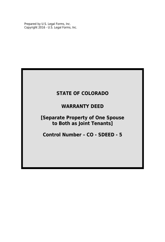 Extract Warranty Deed to Separate Property of One Spouse to Both as Joint Tenants - Colorado Webhook Postfinish Bot
