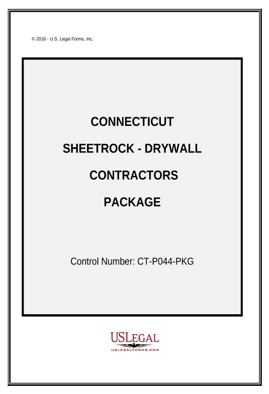Pre-fill Sheetrock Drywall Contractor Package - Connecticut Pre-fill from MySQL Bot