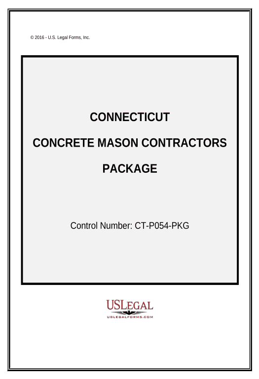 Manage Concrete Mason Contractor Package - Connecticut Export to NetSuite Record Bot