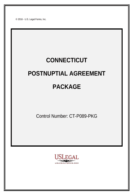 Extract Postnuptial Agreements Package - Connecticut Pre-fill Document Bot