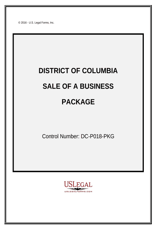 Integrate Sale of a Business Package - District of Columbia Audit Trail Bot