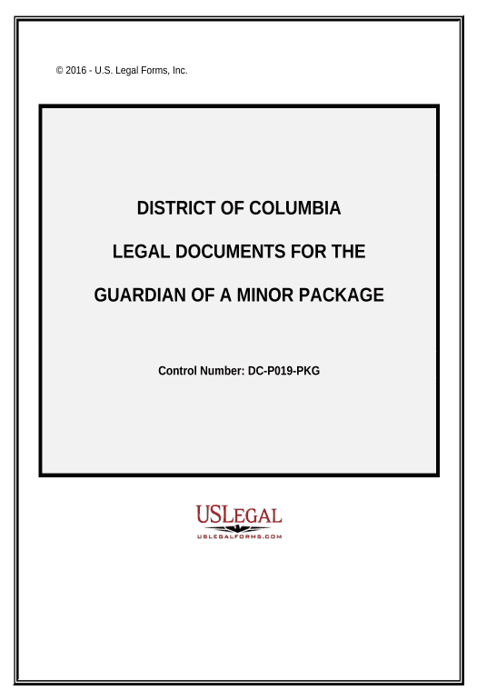 Extract Legal Documents for the Guardian of a Minor Package - District of Columbia Mailchimp send Campaign bot