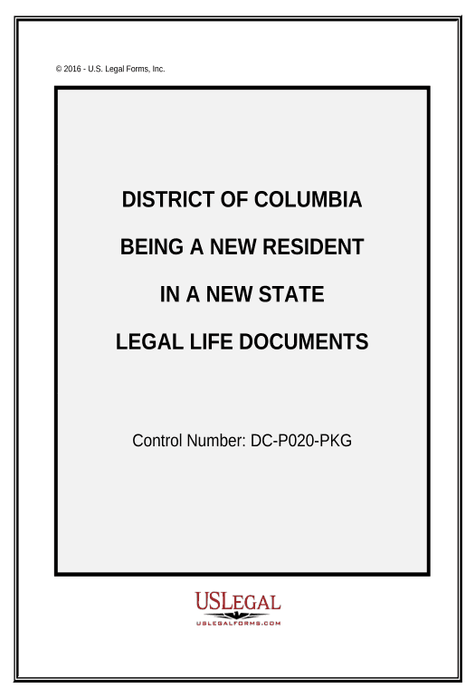 Pre-fill New State Resident Package - District of Columbia Set signature type Bot