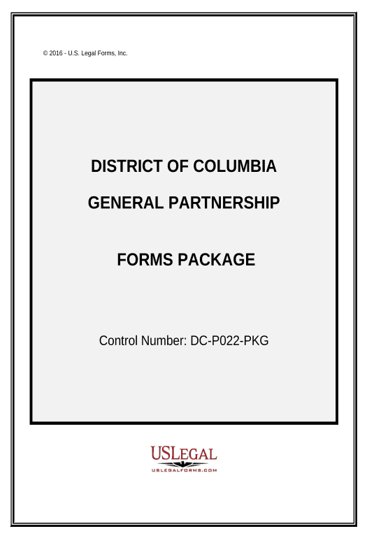 Export General Partnership Package - District of Columbia Pre-fill Slate from MS Dynamics 365 Records