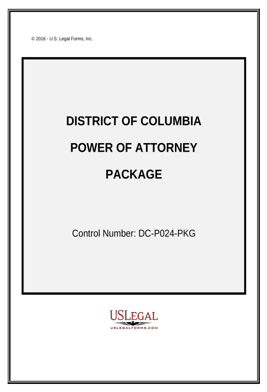 Automate Power of Attorney Forms Package - District of Columbia Webhook Postfinish Bot