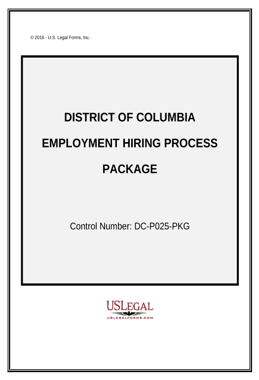 Pre-fill Employment Hiring Process Package - District of Columbia Remind to Create Slate Bot