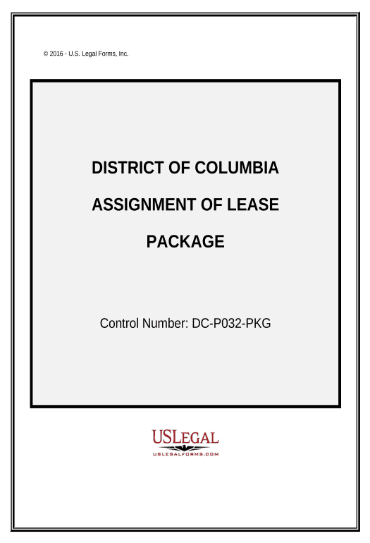 Update Assignment of Lease Package - District of Columbia Text Message Notification Postfinish Bot