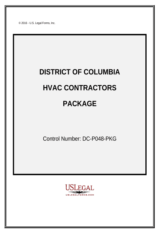 Archive HVAC Contractor Package - District of Columbia Dropbox Bot