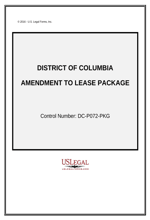 Automate Amendment of Lease Package - District of Columbia Create QuickBooks invoice Bot