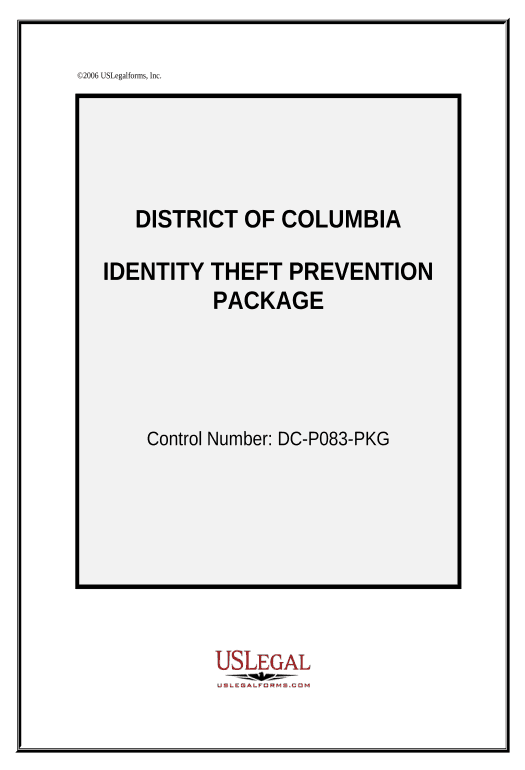Incorporate Identity Theft Prevention Package - District of Columbia Text Message Notification Bot