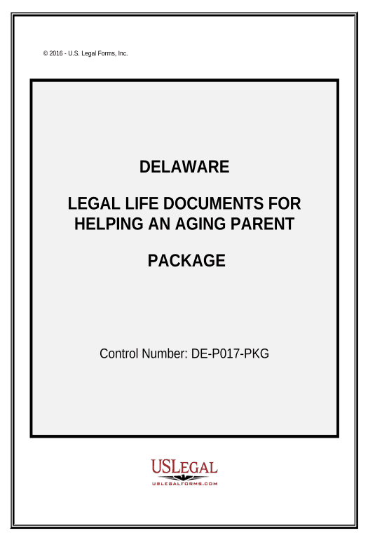Arrange Aging Parent Package - Delaware Pre-fill from Office 365 Excel Bot