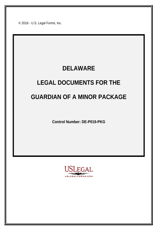 Archive Legal Documents for the Guardian of a Minor Package - Delaware Pre-fill from MySQL Bot