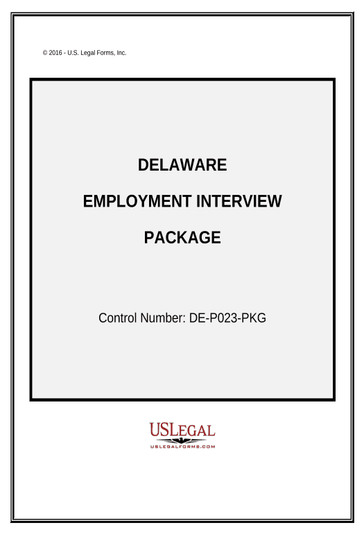 Update Employment Interview Package - Delaware Netsuite