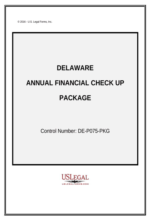 Update Annual Financial Checkup Package - Delaware Create Salesforce Record Bot