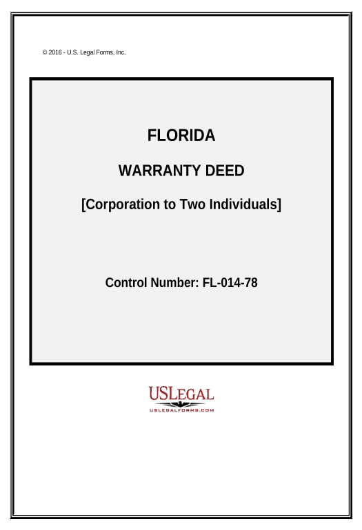 Manage Warranty Deed from Corporation to Two Individuals - Florida Export to NetSuite Record Bot