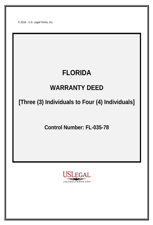 Automate Warranty Deed from Three Individuals to Four Individuals - Florida Jira Bot