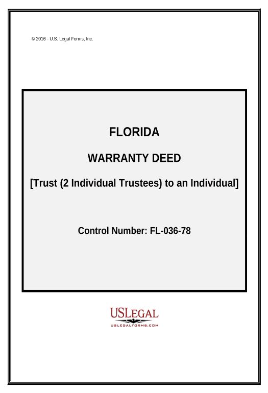 Export Trust - Two Individual Trustees - to an Individual - Florida Export to Salesforce Bot
