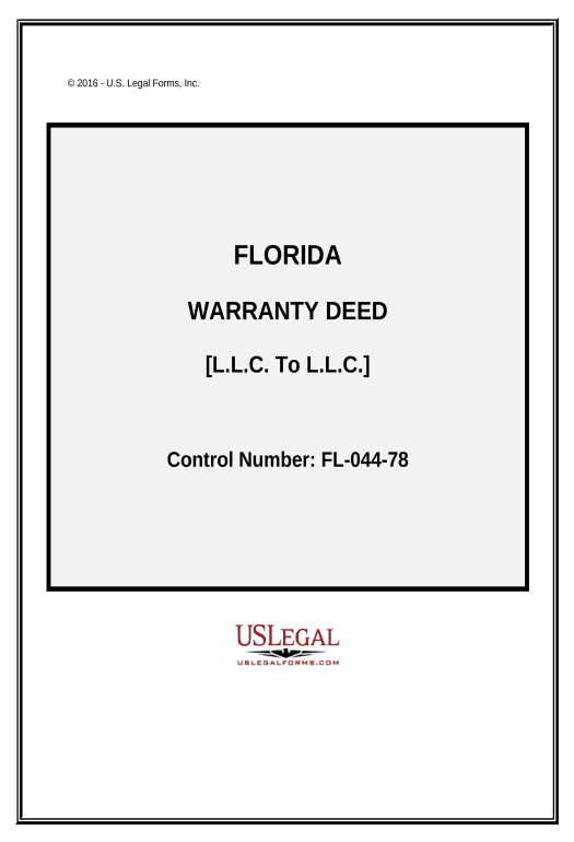 Automate Warranty Deed from a Limited Liability Company to a Limited Liability Company. - Florida Export to NetSuite Record Bot