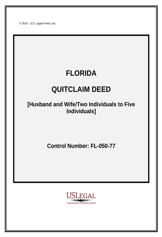 Synchronize Quitclaim Deed - Husband and Wife/Two Individuals to Five Individuals - Florida Export to MS Dynamics 365 Bot