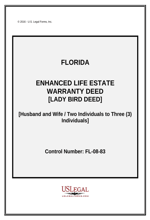 Update florida enhanced life estate deed Hide Signatures Bot