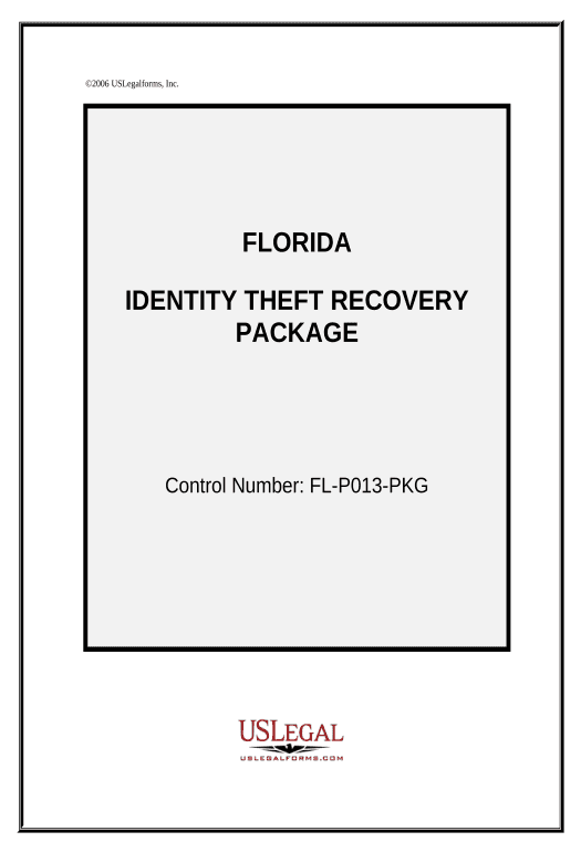 Arrange Identity Theft Recovery Package - Florida Create QuickBooks invoice Bot