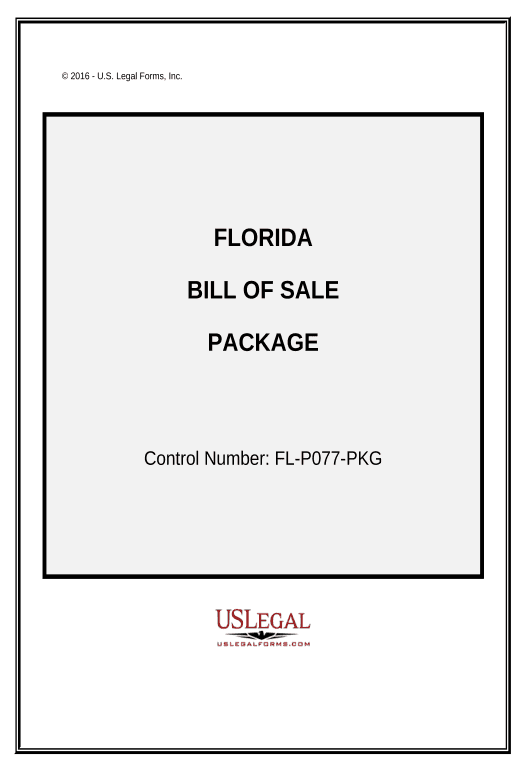 Automate Bill of Sale Package - Florida
