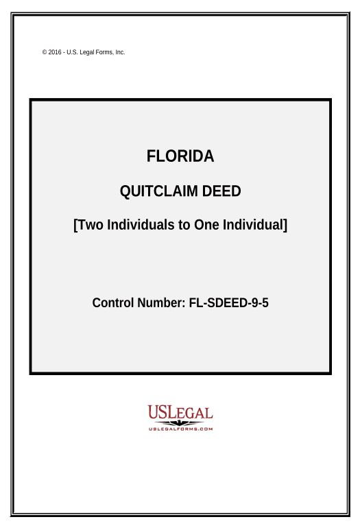 Manage Quitclaim Deed - Two Individuals to One Individual - Florida Salesforce