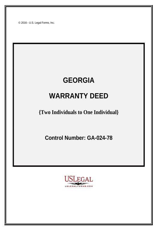 Synchronize Warranty Deed - Two Individuals to One Individual - Georgia Archive to SharePoint Folder Bot