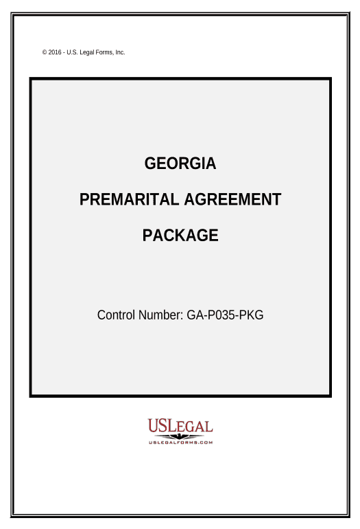 Integrate Premarital Agreements Package - Georgia Export to MySQL Bot