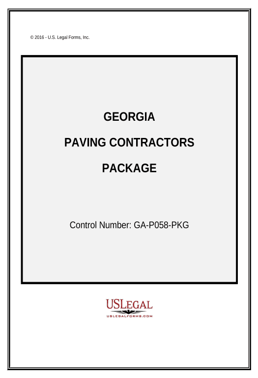 Arrange Paving Contractor Package - Georgia Export to Google Sheet Bot