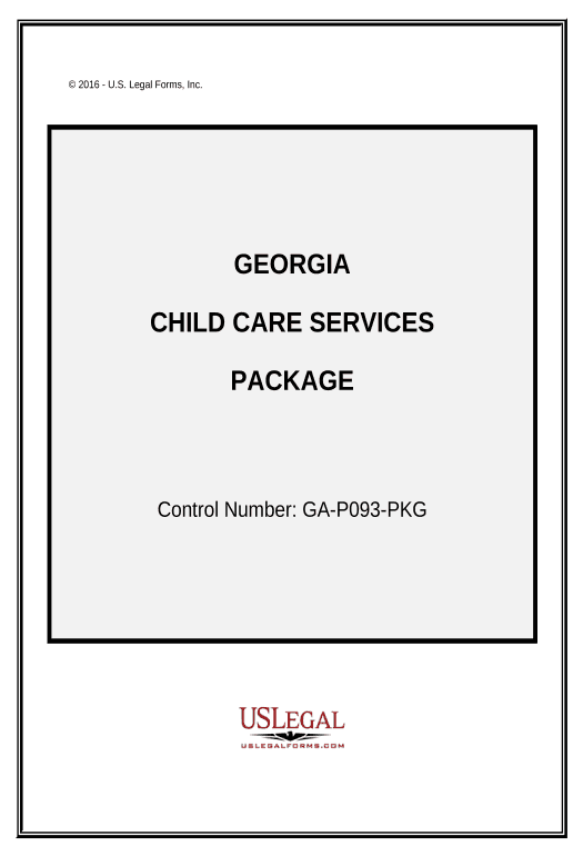 Archive Child Care Services Package - Georgia Audit Trail Bot