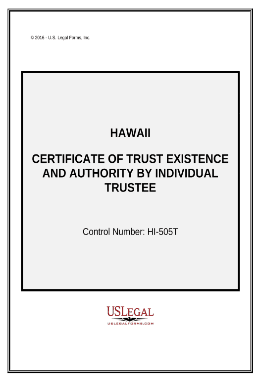 Extract hawaii certificate Pre-fill with Custom Data Bot