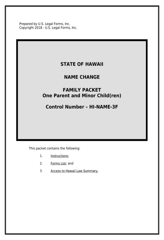 Archive Name Change Instructions and Forms Package for a Family - One Parent and Child(ren) - Hawaii Mailchimp add recipient to audience Bot