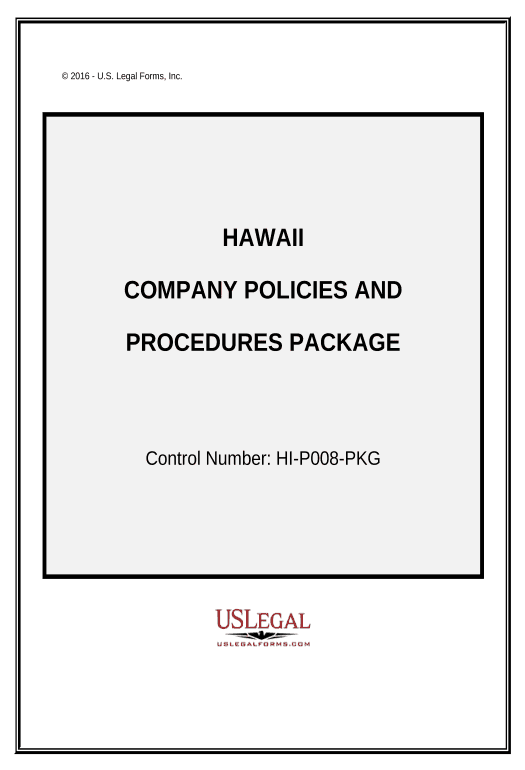 Update Company Employment Policies and Procedures Package - Hawaii Create Salesforce Record Bot
